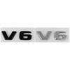 3D ABS Chrome Black Car Trunk Letters For Mercedes Benz Logo Emblem Sticker W204 C280 ML SLK 320 Viano Vito V6 Auto Accessories