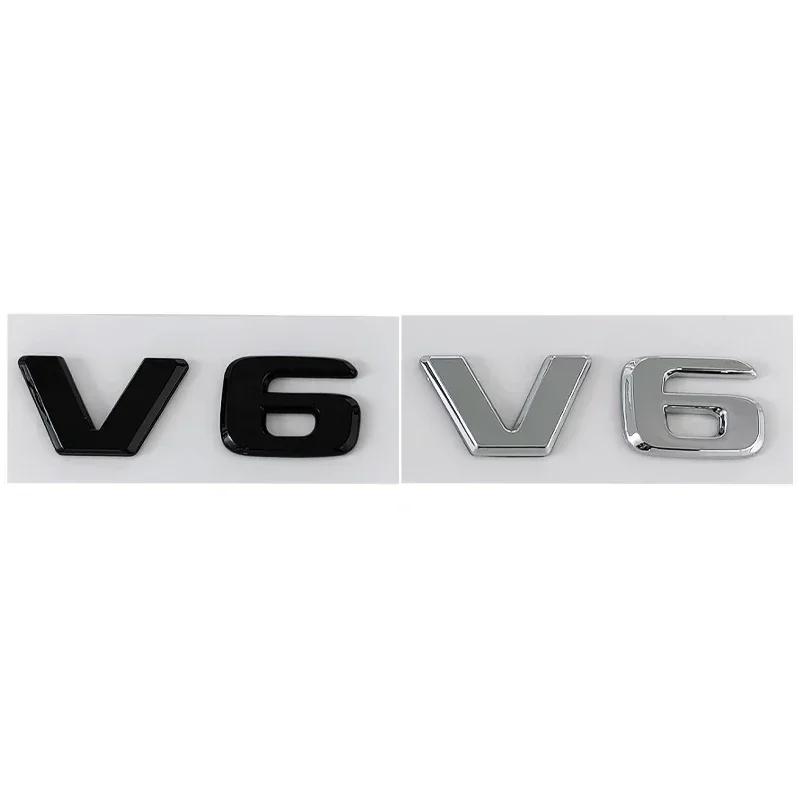3D ABS Chrome Black Car Trunk Letters For Mercedes Benz Logo Emblem Sticker W204 C280 ML SLK 320 Viano Vito V6 Auto Accessories