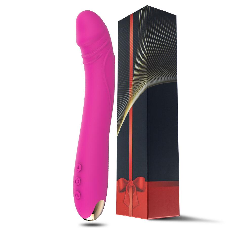 Dildo Vibrator 10 Geschwindigkeiten Frau Masturbator G Spot Erwachsene Sex Spielzeug Anal Plug Silikon USB Aufladen