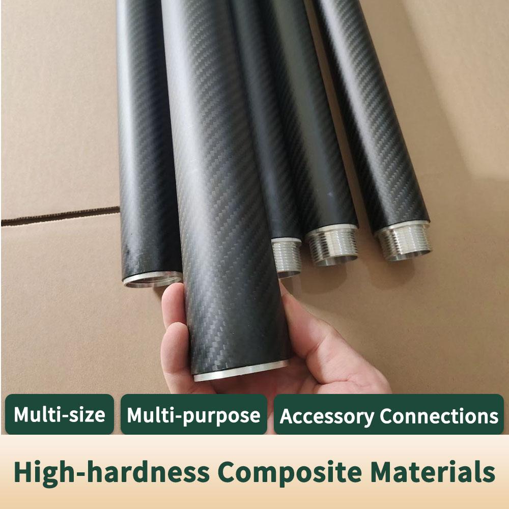 1pcs 1000mm Lengt Carbon Fiber Tube OD18-35mm High Hardness Composite Material 3K Twill Matte for Plant Protection Aircraft Part