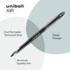 uni-ball Air 0.5mm Roller Ball Pen Black Ink Pack of 12 | Waterproof, Smudge Free, Long-Lasting Office & School Writing