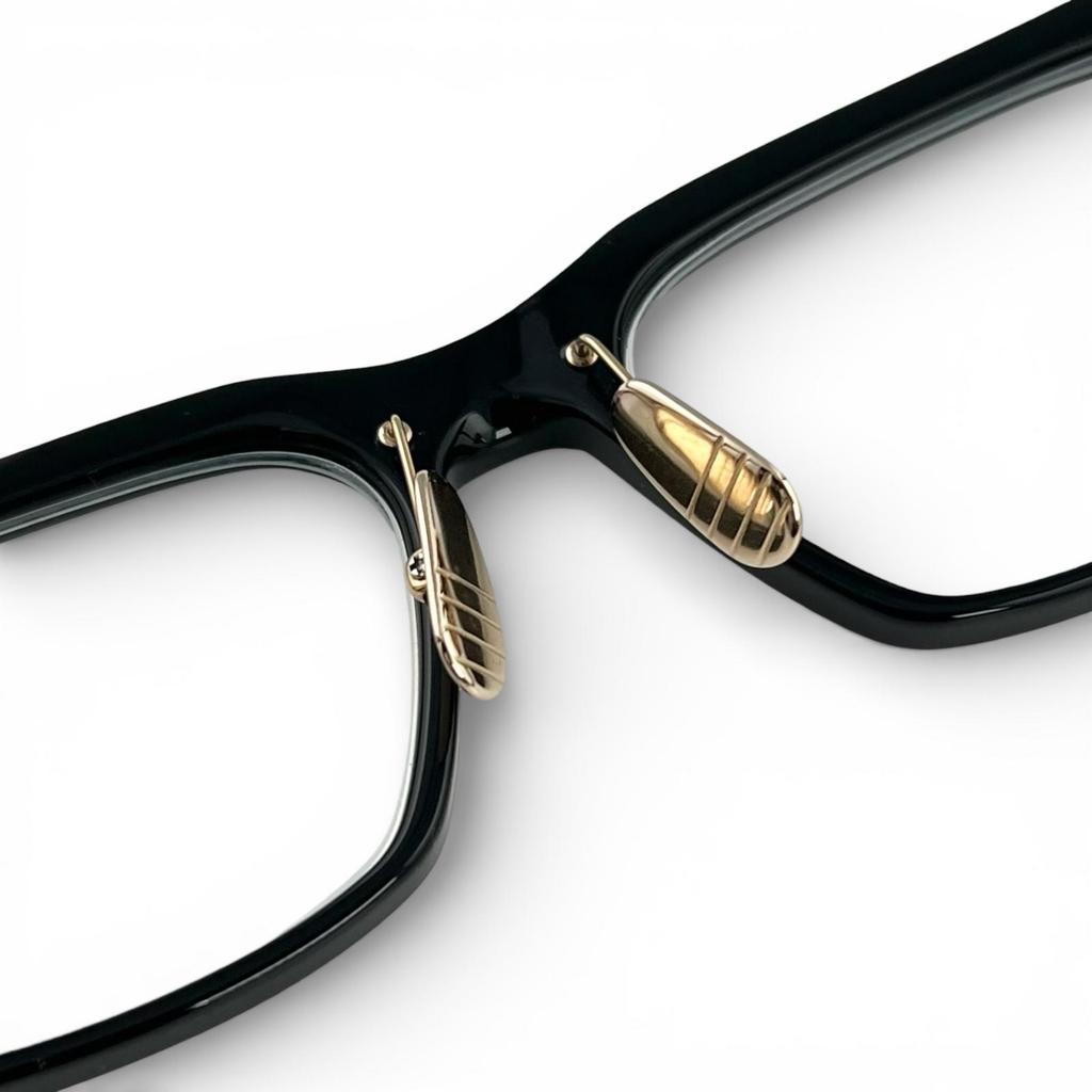 Great THOM BROWNE Glasses Square Black Mens TBX714-A-01AF Used
