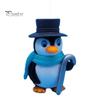 Fish Tank Animal Pendant 1 Set Aquarium Landscaping Non-fading Vivid Penguin Shape Floating Diver Ornament for Home