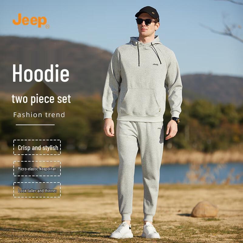 

JEEP Men s Hooded Sweatshirt & Jogger Set 4XL