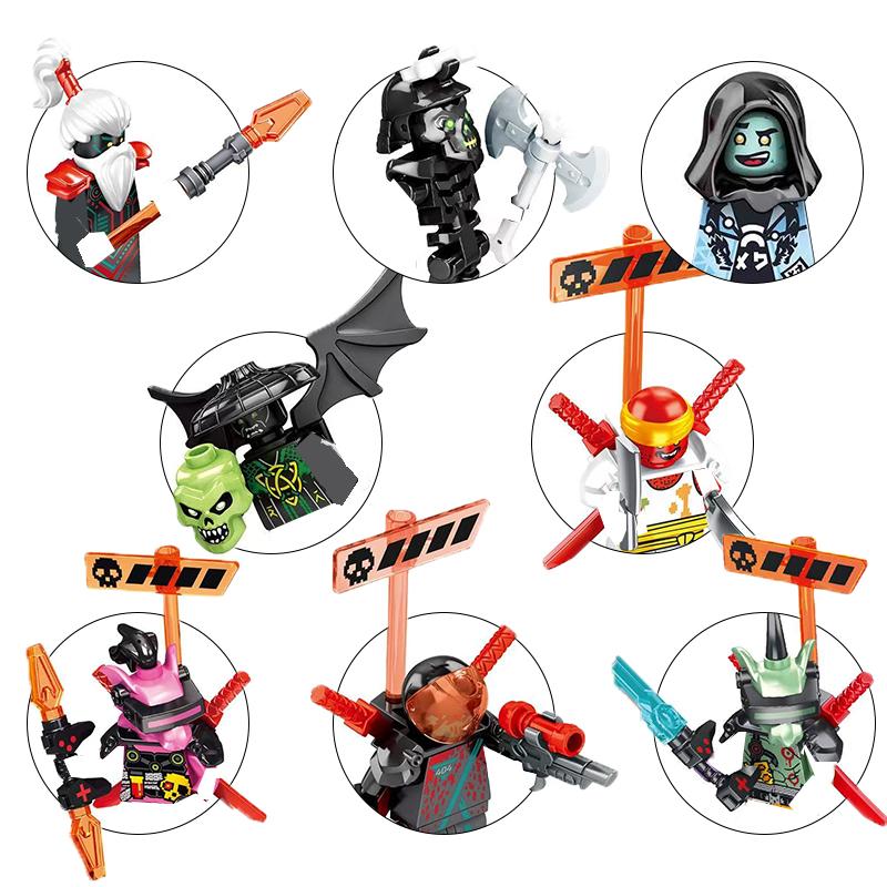 Anime Cartoon Model Bricks Lloyd Kai Jay Zane Cole Nya Mini Compatible Assemble Action Figures Movable Toys Building Blocks