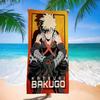 My H-Hero Academia B-Bakugo Katsuk Microfiber Beach Towel Absorbent Quick dry Soft Yoga Swimming Resort Mountain Climbing Towel