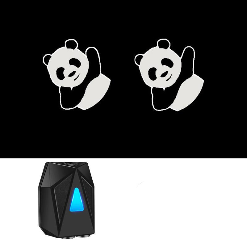 LED Car Door Dynamic 3D Cartoon Projection Light Door Atmosphere Projection Light USB Charging Wireless Welcome Decorative Light