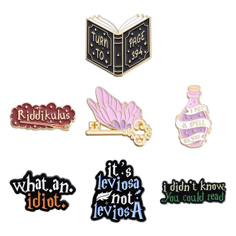 Trendy Colorful Cartoon Brooch With Winged Magic Bottle Shape Versatile And Accessory Unique