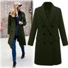 2023 Women's Double-Breasted Woolen Mid-Length Coat - Bestseller