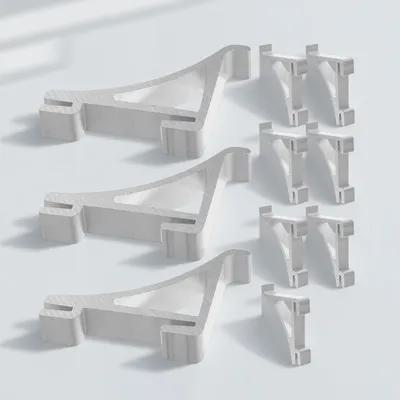 

10Pcs Freezer Clamp Cooler Shelf Clips Aluminum Refrigerator Shelf Support Hooks for Freezer Display Cabinet Use other