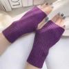 Krátké bezprstové rukavice pro ženy, zimní teplejší pletené rukávy, jemné ležérní měkké dívčí gotické oblečení, punkové gotické rukavice