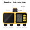 1set LCD Solar Powered 4-ZONE Watering Timer With Rain Sensor Automatic Irrigator Solar Irrigation Controller For Garden