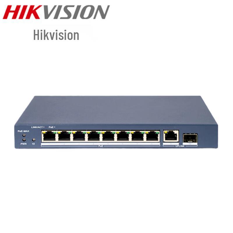

HIKVISION 10-Port Managed Fast Ethernet PoE Switch with Gigabit Uplinks
