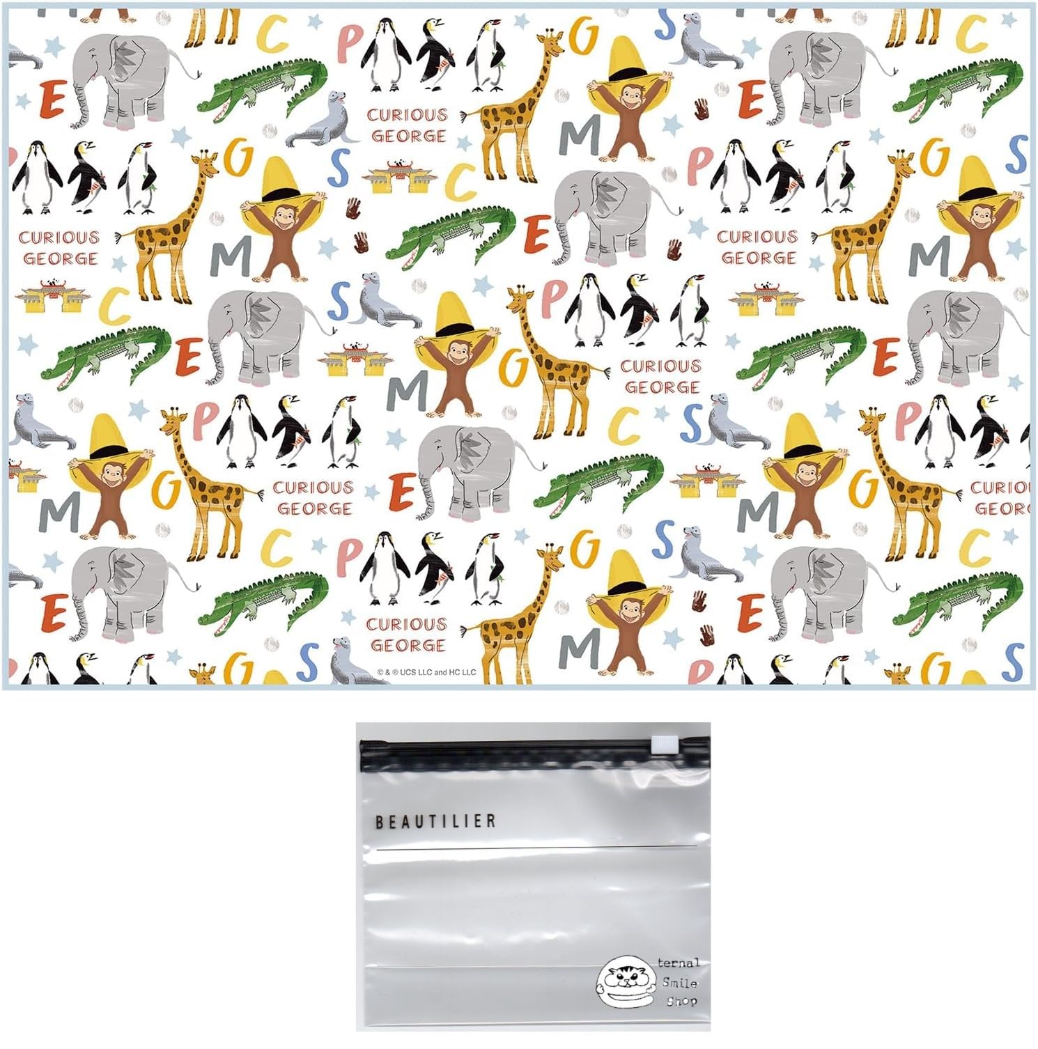 

Curious George leisure sheet S for one person 60 x 90 cm leisure mat foldable ZOO set slider (leisure sheet, bag)