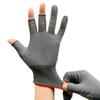 TUISKU Work for Gardening and Other Gray Three-Toe Gloves, Non-Slip, 12-Pair Set, Fingerless, Use, (Small)