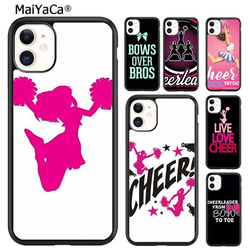 MaiYaCa Cheerleader Cheer Pink Quote Phone Case For iPhone 17 Air 16 16e 15 Plus 11 12 13 14 Pro Max Shell Coque