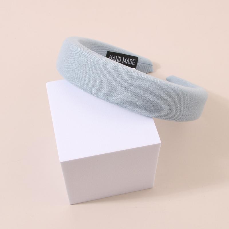 Retro Sponge Headband Milk Tea Color High Skull Headband Face Washing Headband All-match Outing High-end Pressure Hair Accessories