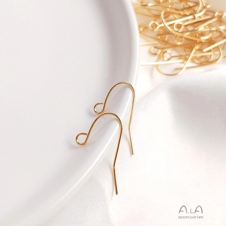 14K Gold-Filled Color-Preserving Ear Hooks & Ear Cuffs - Simple, Versatile, DIY Handmade Fashion Accessories