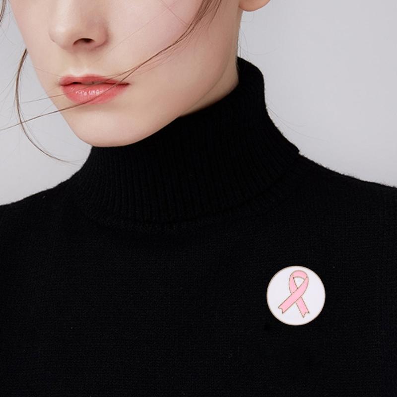 10Pcs Cancer Awareness Ribbon Pin Awareness Brooch Decorative Metal Lapel Pins For Clothing Bag Hat Costume Decoration