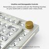 Teclado Mecânico para Jogos Glorious GMMK PRO Branco Barebones 75% (83 chaves)