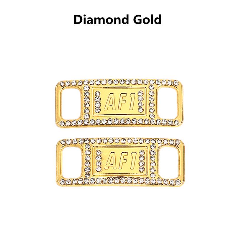 Kombination AF1 Diamant Schuhanhänger Mode Schnürsenkel Schnalle Qualität Metall Schnürsenkel Dekorationen Chapa Air Force 1 Schuhe Zubehör