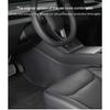 For Tesla Model 3 Highland Central Control Side Defense Kick Pad Nappa Leather Model Y 2023 Right Rudder Protective Foot Pad