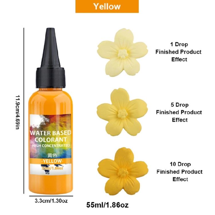 55ml Long Time Use Liquid Color Dye for Handmade Craft Easy Blend Pigment for Cement Art and School Projects