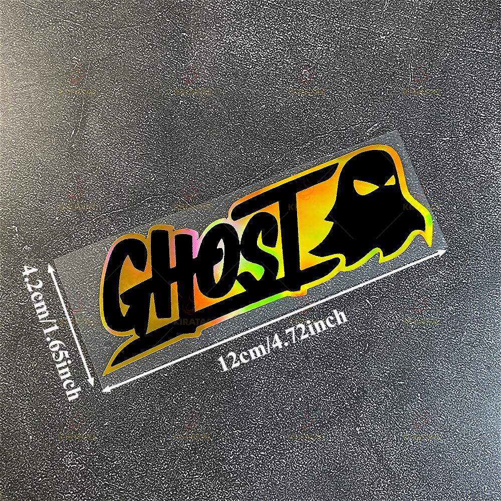 

Водонепроницаемые виниловые наклейки Gold Laser Ghost для мотоциклов, обтекателей, шлемов, топливных баков, автомобильных окон, багажников, скутеров. 12x4.2cm