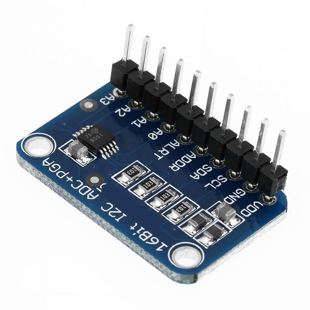 1pc 16‑Bit I2C ADC Development Board Analog to Digital Converter Module