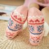 Women Fleece Lined Winter Socks Non Slip Indoor Floor Socks Soft Warm Cozy Christmas Patterned Socks for Home Use