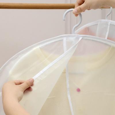 5Pcs Half-Body Design Clothes Dust Cover Moistureproof Reusable Hanging Suit Cover Dustproof Durable Transparent Closet Cover
