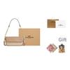 Coach Bolso de Hombro Hailey 20 Estampado Signature Lona Recubierta Y Cuero Mujer bolso de hombro Marrón Natural CAN94-IMLG6