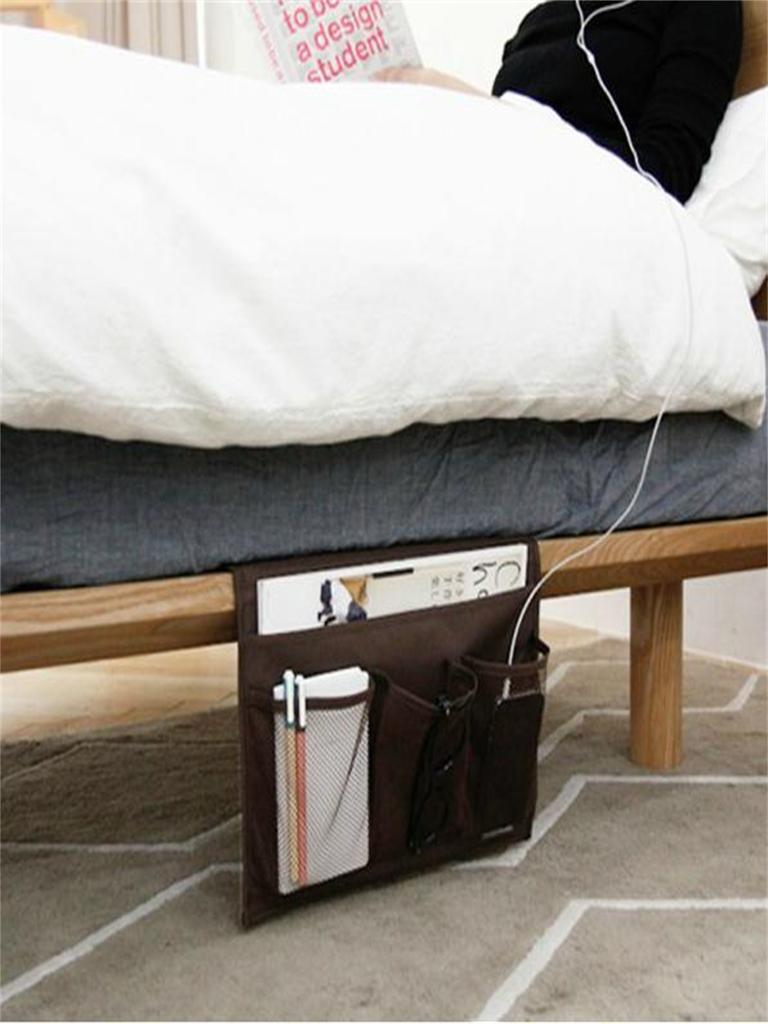 Hanging Household Remote Control Storage Bag Hanging Bag Sofa Armrest Dust Bag Simple Bedside Storage Bag