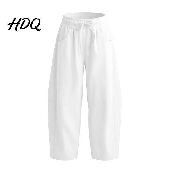 Wide Leg Fleece Lined Sweatpants for Women Baggy Lounge Pants Solid Color Casual with Pockets Comfortable Loose Fit Drawstring Bottoms Elastic Waist