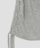 Taibseobiseu Braided Strap Side Button Top [Gray]