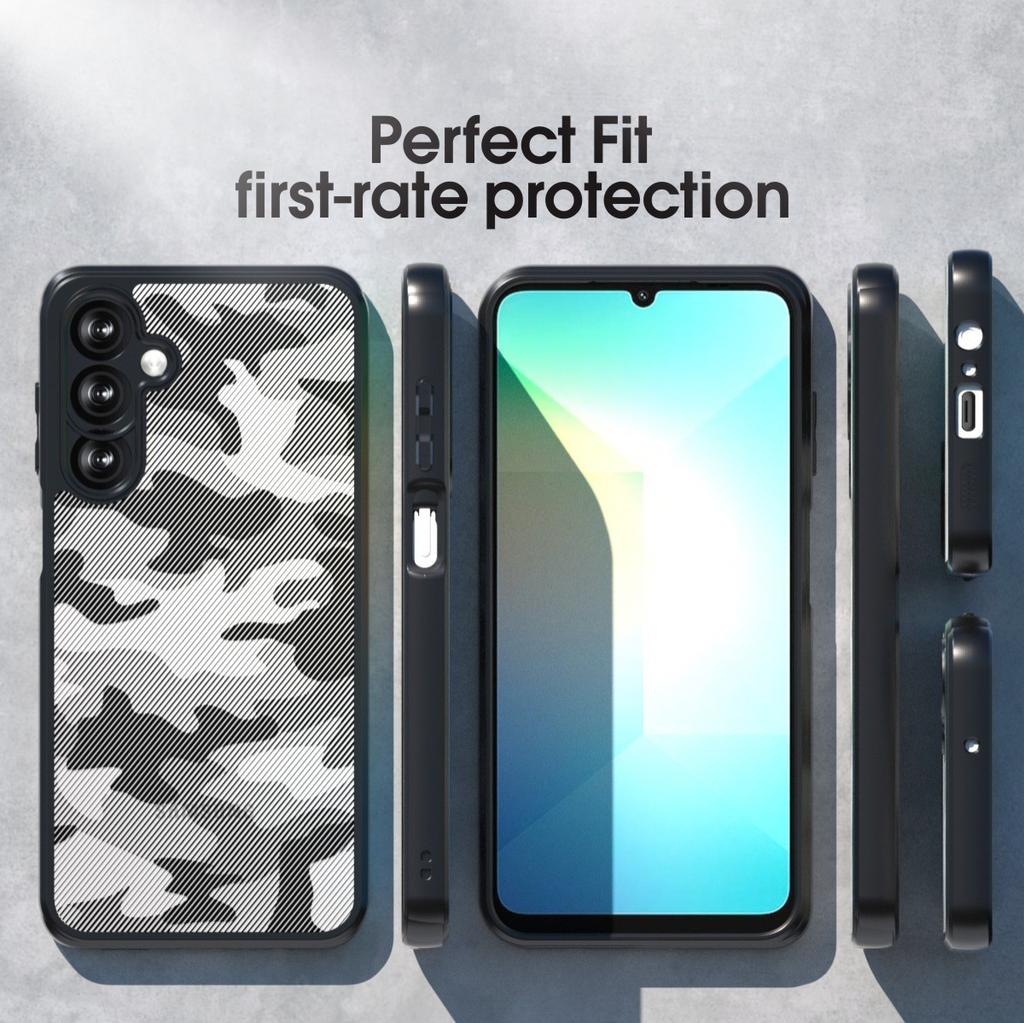 (Comes with wrist strap)IBMRS for Samsung Galaxy A16 5G Case,ultra-sleek,raised edges protect camera & screen- Black camo