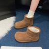 Women Snow Boots Warm Plush Slip-on Solid Fashion Female Ankle Boot Ladies Winter Comfortable Shoes Non-slip