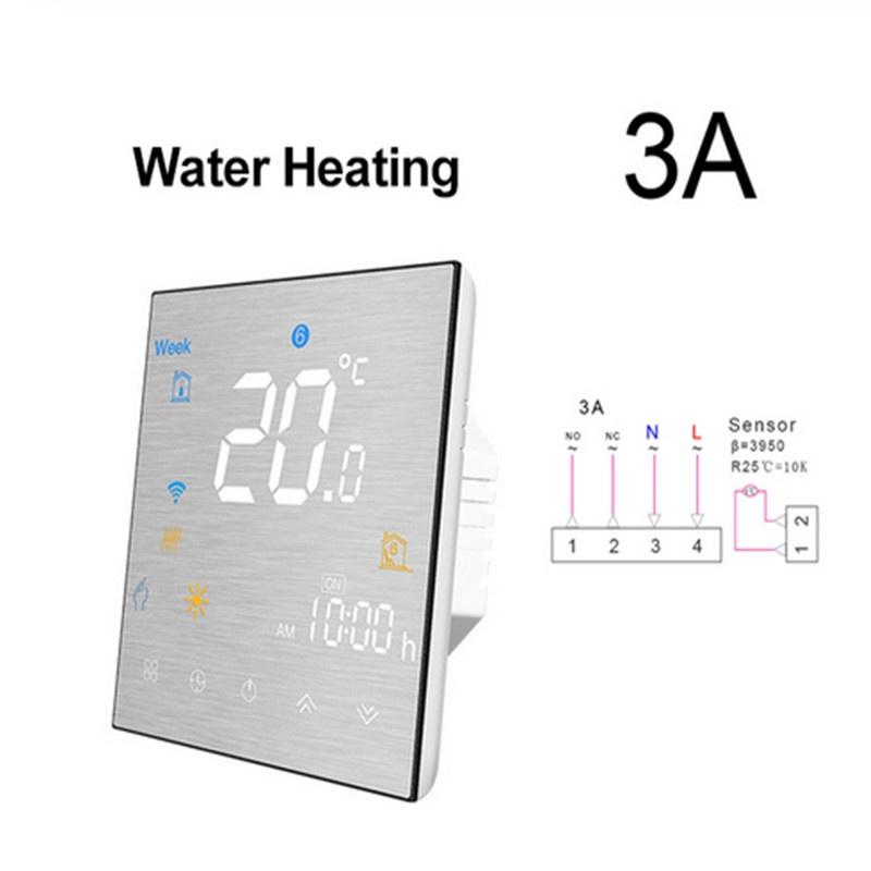 WiFi Smart Thermostat Temperature Controller for Water/Electric floor Heating/Gas Boiler Work with Alexa Google Home