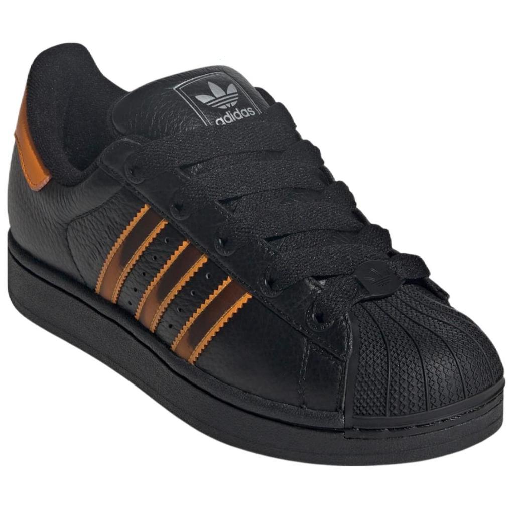 Adidas Superstar 2 Black Crew Orange Women Sneakers Core-Black Semi-Impact-Orange JQ6469