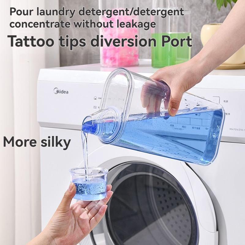 Airtight Laundry Detergent Dispenser Transparent Clothes Softener Dispenser Large Capacity for Food Powder Storage Container
