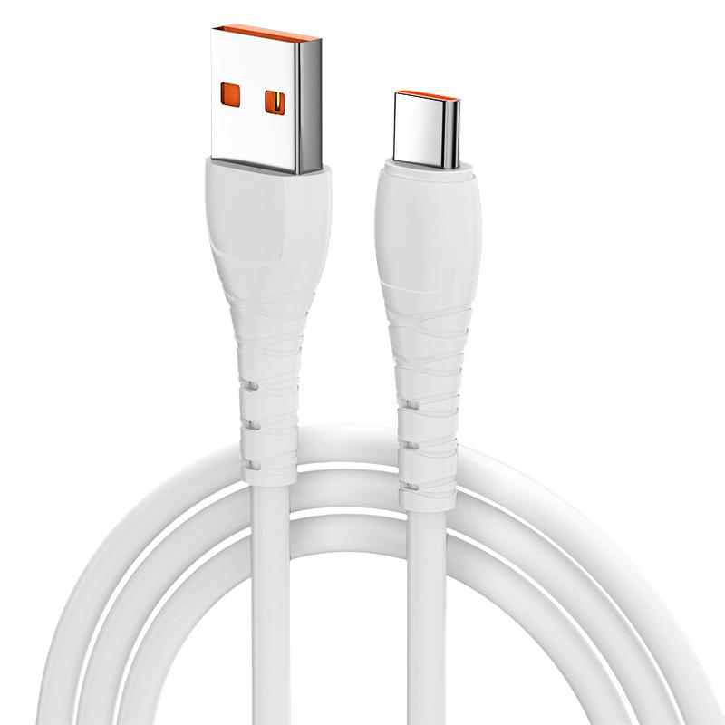Hot Sale Usb Data Cable 5V/2.4A Micro Usb Cable Fast Charging PVC Usb Cables for Android Phone Type c 1M белый