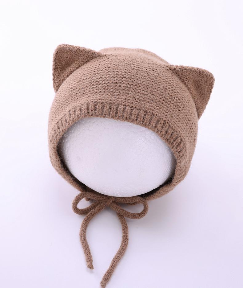 Baby Knitted Wool Hat with Ear Protection - Cute Winter Style for Boys & Girls