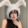 Kawaii Bunny Ears Hat Rabbit Head Warmer Winter Headwear  Cosplay Props