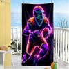 Soccer Beach Towel Super Soft Microfiber Quickdry Fabric Comfortable Lightweight