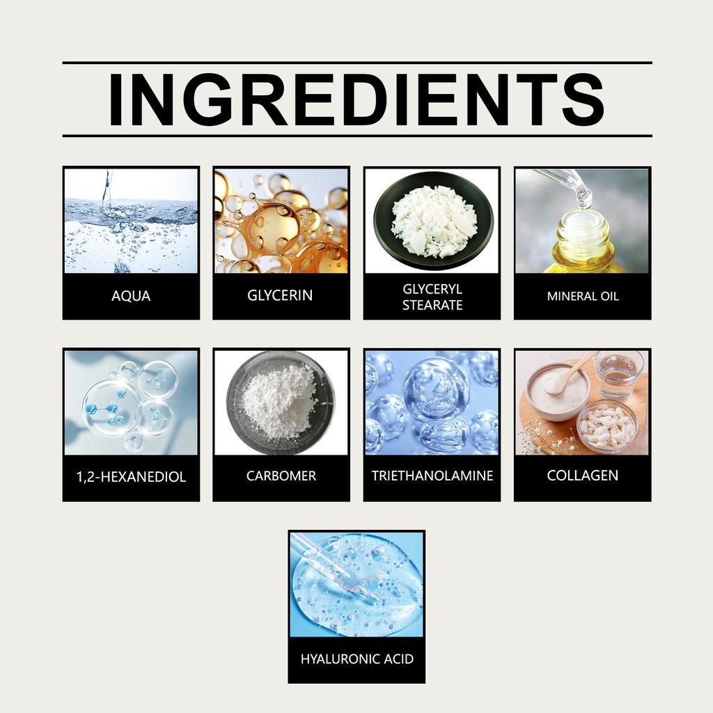 Kollagen Anti-Falten und Straffende Augencreme Augenserum Creme Mildert Fältchen, Tränensäcke, Augenringe, Feuchtigkeitsspendende Augencreme