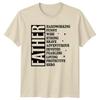 Father Hardworking Funny Wise Strong Unisexs TShirt Dad Hero Fathers Day
