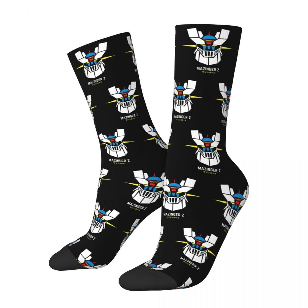 Calcetines nuevos para hombre Casual Actarus Mazinger Z Manga Calcetín Robot Goldorak Grendizer Medias de mujer Primavera Verano Otoño Invierno