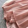 Elegant Beaded Studded Halter Strapless A-line Loose Dress for Women Sweet Pink Sleeveless Lace-up Pleated Dress Holiday Summer Dress