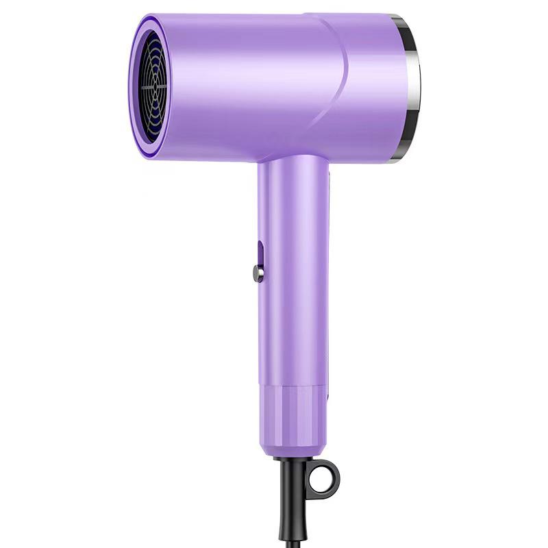 European-American High-Power Silent Ion Hair Dryer with Blue Light for Dorms (Japanese Standard)