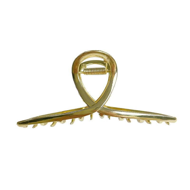 Elegant Chic And Hair Claw Clip For Women Featuring Geometric Line Design